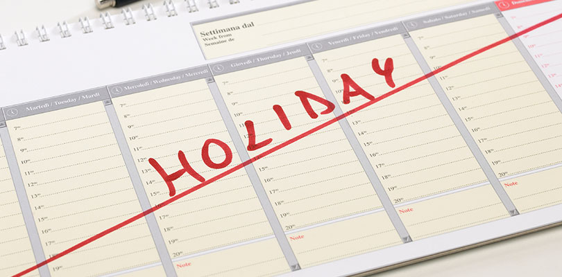 Define Your Holiday Period